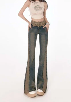 Semi Flare Color Block Jeans 17 Semi Flare Color Block Jeans -Modern Wear Shop a49c3a32e163309102925a19c4eb88a7