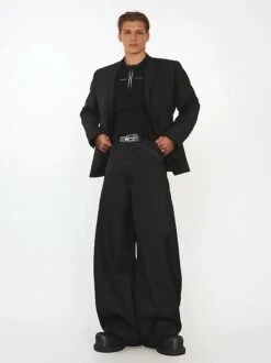 Single-Breasted Tailored Blazer With Notch Lapel And Pockets 17 Single-Breasted Tailored Blazer With Notch Lapel And Pockets -Modern Wear Shop a5061710b2f7af0d27eb1c6a4096e2a3