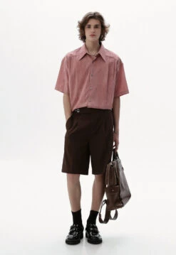 Abstract Ink Texture Short Sleeve Button Shirt -Modern Wear Shop a5eb05452545ab7057d827b8db47bcf8