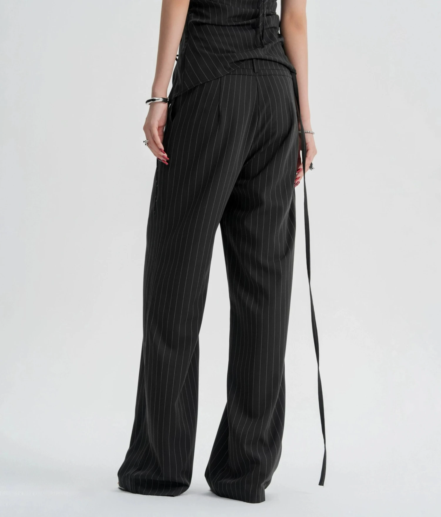Striped Halter Top And Wide Leg Pants Set 11 Striped Halter Top And Wide Leg Pants Set - Image 11