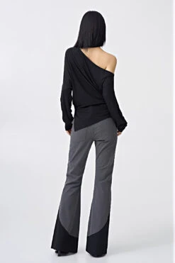 Off-Shoulder Folded Long Sleeve Top -Modern Wear Shop a7e0757ddf203e97fa77598f677a19f3