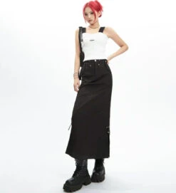Adjustable Drawstring Midi Cargo Skirt -Modern Wear Shop a87f71df716525ea5218bc3ff5e21a7e