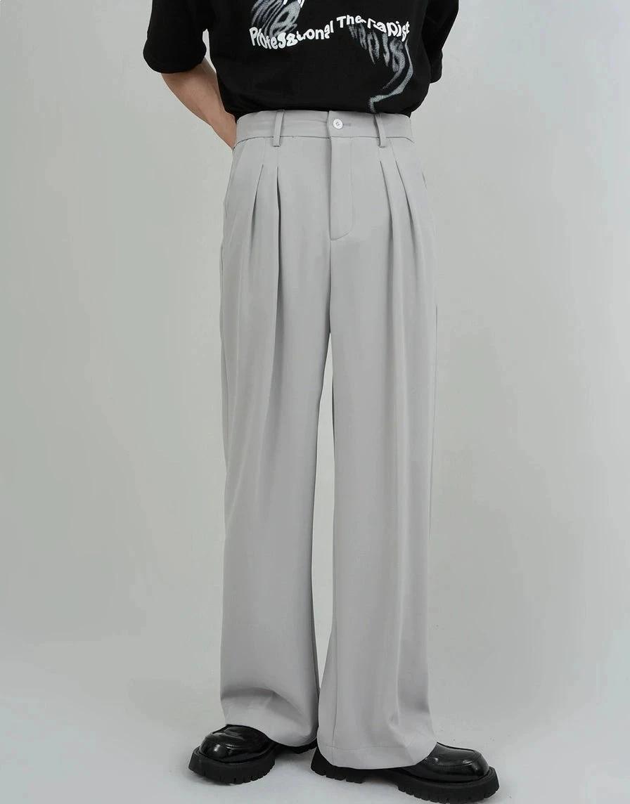Wide Leg Tailored Pleated Trousers 4 Wide Leg Tailored Pleated Trousers - Image 4