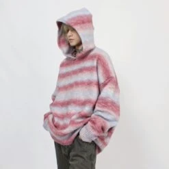 Oversized Pastel Striped Ribbed Hem Hoodie Sweater 22 Oversized Pastel Striped Ribbed Hem Hoodie Sweater -Modern Wear Shop a9cf39a16536210f51312462d58aea49