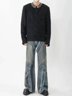 Tweed Embellished Collar Multi-Pocket Coat -Modern Wear Shop aa3ccee77d84e2deef28a17055fe018c