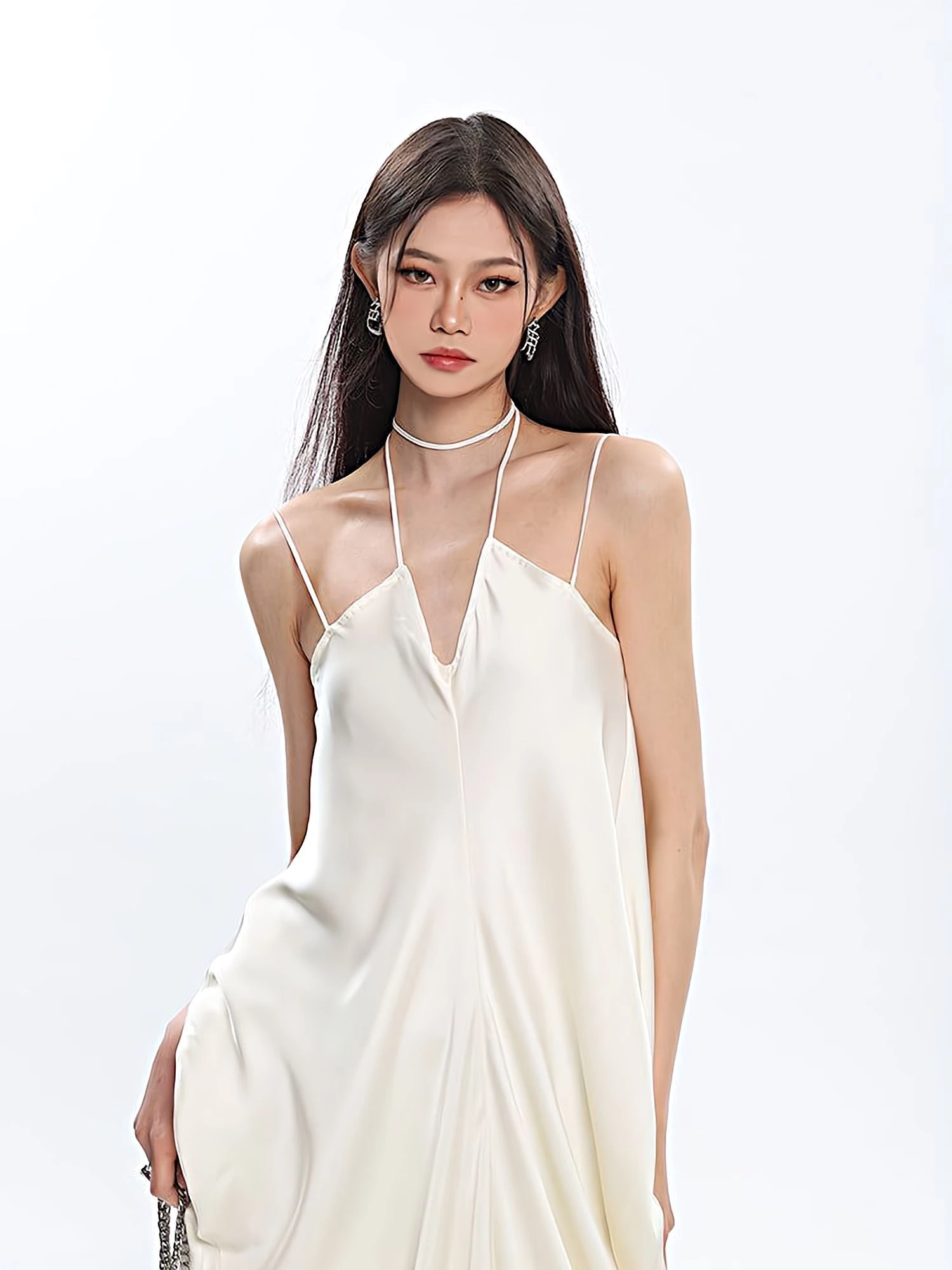 Spaghetti Strap Ruched Maxi Dress 8 Spaghetti Strap Ruched Maxi Dress - Image 8