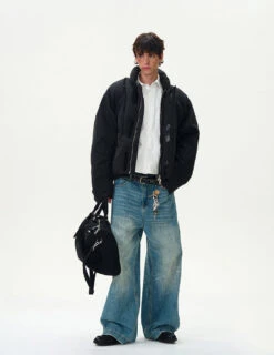 Stand Collar Quilted Oversized Puffer Jacket -Modern Wear Shop aa6cebdc115df09c1e53009975da0589