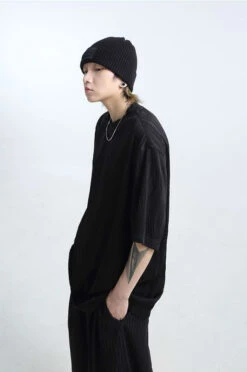 Oversized Wave Textured T-Shirt -Modern Wear Shop aaaea138124fb8951c5e98415704af34