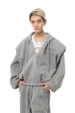 Oversized Cropped Zip Hoodie And Wide-Leg Sweatpant Tracksuit Set 26 Oversized Cropped Zip Hoodie And Wide-Leg Sweatpant Tracksuit Set -Modern Wear Shop ab07d9e630379d9f1a7410f17cead383