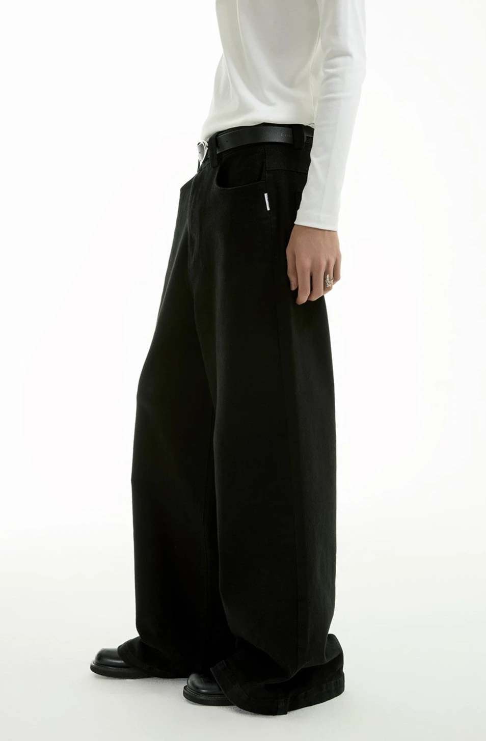 Low Waist Wide Leg Denim Jeans With Pockets 11 Low Waist Wide Leg Denim Jeans With Pockets - Image 11