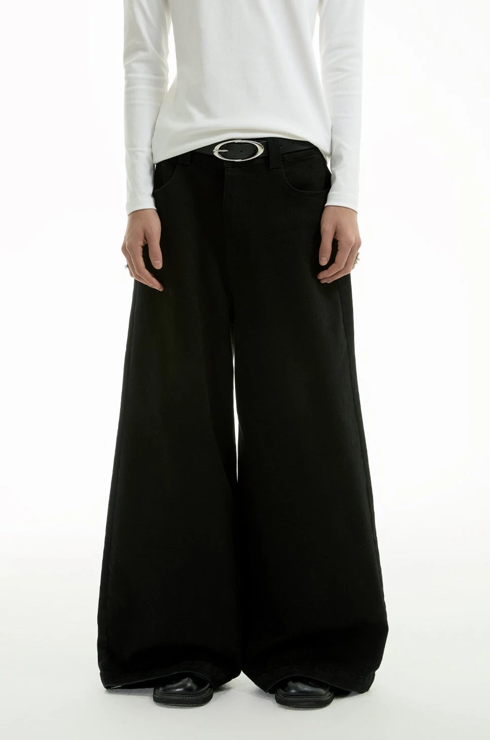 Low Waist Wide Leg Denim Jeans With Pockets 10 Low Waist Wide Leg Denim Jeans With Pockets - Image 10