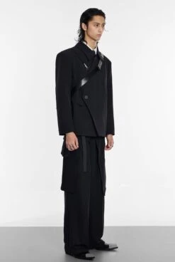 Asymmetric Button-Up And Metal Clasp Structured Blazer Jacket 25 Asymmetric Button-Up And Metal Clasp Structured Blazer Jacket -Modern Wear Shop abd09e76663fcdde316a5467c02f8441