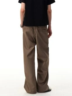 Sailor Button Wide-Leg Trousers With Structured Seams -Modern Wear Shop acf6259256bd4c6355ee3ad25192d693