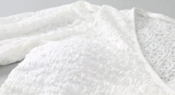 Textured Puff Sleeve Crop Top Bikini With Skirted Bottoms -Modern Wear Shop ad470b1c3ee37086ef3a19237fdd54ff