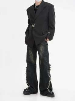 Buckle Detail Oversized Blazer Jacket 21 Buckle Detail Oversized Blazer Jacket -Modern Wear Shop ad91b38b5ffd21c4c4f0a171149b28bd