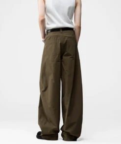 Wide Leg Utility Trousers With Belt Loop -Modern Wear Shop ade272ca6f967d9d1372710844fcd0ae