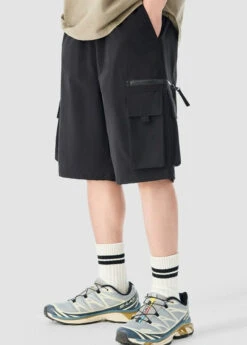 Cargo Utility Shorts With Zippered Pocket -Modern Wear Shop ae78aa85ad3a725f8a4635261617eaa7