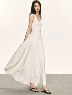 Sleeveless Racerback Maxi Dress With Cut-Out Back -Modern Wear Shop ae9d0c403a69c0444f4401e03c0fae24