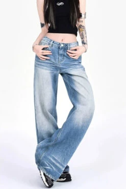 Vintage Faded Washed Wide-Leg Denim Jeans 14 Vintage Faded Washed Wide-Leg Denim Jeans -Modern Wear Shop aef6fa9e2e46ef3048fabf59a29ca397