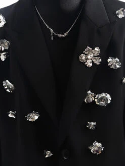 Oversized Embellished Floral Crystal Blazer Jacket -Modern Wear Shop af03a54cbc6c582d0757726612d9678d