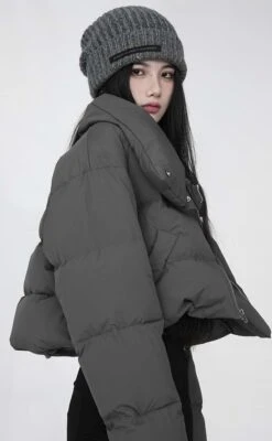 Diagonal Zip Cropped Puffer Jacket 17 Diagonal Zip Cropped Puffer Jacket -Modern Wear Shop af515e57a62b83855da7432f3a5c6915
