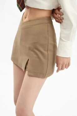 Asymmetric V-Cut Mini Skirt With Side Slit 26 Asymmetric V-Cut Mini Skirt With Side Slit -Modern Wear Shop afd084689ff1fae145d78a9937abdb5f
