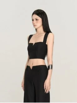 Sleeveless Sweetheart Neckline Extra-Cropped Top 26 Sleeveless Sweetheart Neckline Extra-Cropped Top -Modern Wear Shop b04614dd38cb05b3ada181095e067c8f
