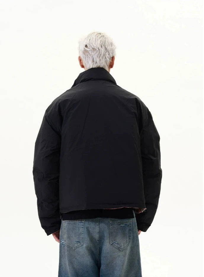 Reversible Plaid Puffer Zip Jacket 7 Reversible Plaid Puffer Zip Jacket - Image 7