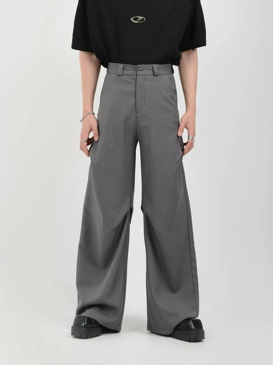 Wide Leg Belted Trousers With Pleated Detail 8 Wide Leg Belted Trousers With Pleated Detail - Image 8