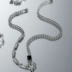 Asymmetric Chain Necklace With Ring Pendant -Modern Wear Shop b1a320bda402f6f4448770200e912561