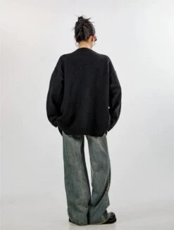 Ribbed Trim Zip-up Cardigan With Button Details 37 Ribbed Trim Zip-up Cardigan With Button Details -Modern Wear Shop b1abd89434e71366e6923081e4a24bee