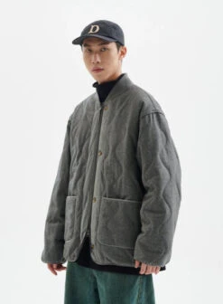 Quilted Drop Shoulder Button Jacket With Front Pockets 23 Quilted Drop Shoulder Button Jacket With Front Pockets -Modern Wear Shop b1e234400250627cdaac5457c3313515