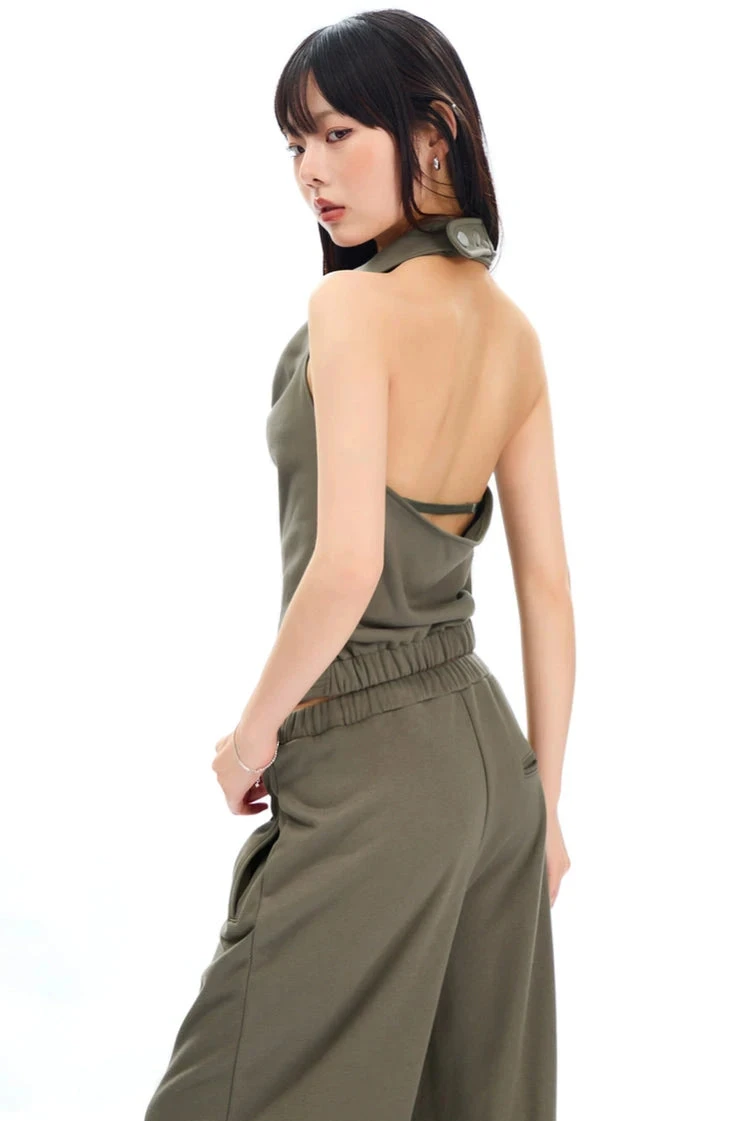 Cowl Neck Satin Halter Crop Top 17 Cowl Neck Satin Halter Crop Top - Image 17