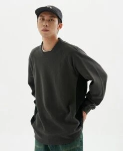 Textured Color Block Crewneck Sweatshirt -Modern Wear Shop b36880c83f44a4bc936aa4d6d2535780