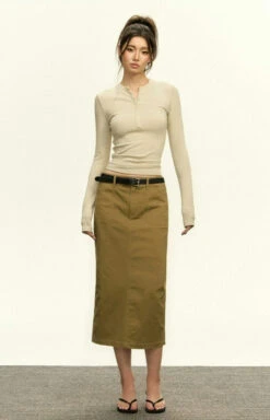 Ribbed Long Sleeve O-Neck Henley Top 30 Ribbed Long Sleeve O-Neck Henley Top -Modern Wear Shop b4a45ea1d1d139a5c63de0e3e9b84308