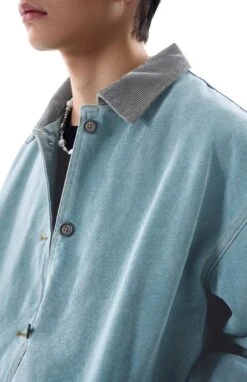 Contrast Corduroy Collar Denim Button Jacket 23 Contrast Corduroy Collar Denim Button Jacket -Modern Wear Shop b4ff71220433ae62a09f16621d6f0e29