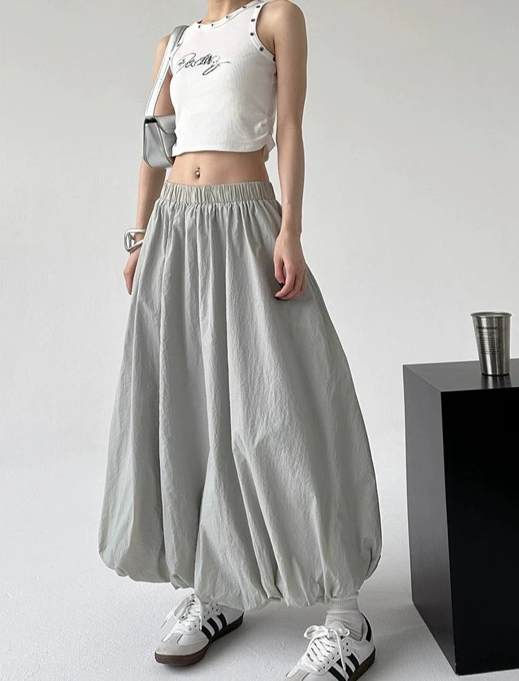 Elastic Waist Balloon Maxi Skirt 6 Elastic Waist Balloon Maxi Skirt - Image 6