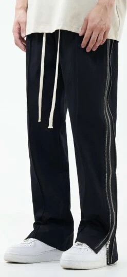 Double Side Zip Straight Pants -Modern Wear Shop b5698f6abb05f597a6a8d4de1a194e92