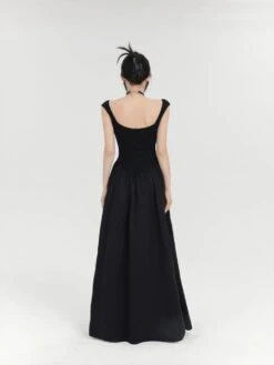 Sleeveless Vintage Square Neckline Maxi Dress -Modern Wear Shop b5777cd2fd8269a7957929aebbb3404b
