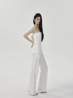 Slim Fit Faux Linen Pants With Pockets -Modern Wear Shop b577d9cc49d62aebbfe71a6b2c292afe