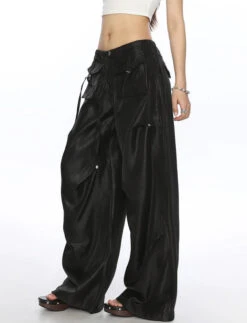Wide Leg Shimmer Pants With Utility Pockets 21 Wide Leg Shimmer Pants With Utility Pockets -Modern Wear Shop b6f9c365e48a747977c6d330644a7bff