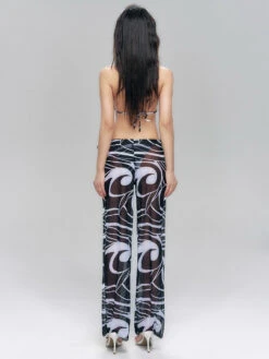 Abstract Print Triangle Bikini With Side-Tie Sheer Bottoms -Modern Wear Shop b83dd19afc2ad9c36ca99114b204f683