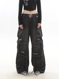Distressed Wide-Leg Denim Cargo Jean Pants -Modern Wear Shop b83f62c8188445ce37c8598d00e6ee61 974daa89 e5fe 4f12 8ff0 6555f0f3321c