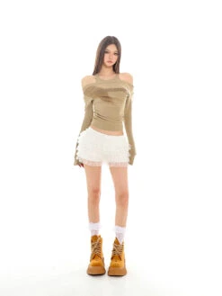 Ruffled Layered Tulle Bloomer Shorts With Bow Detail 33 Ruffled Layered Tulle Bloomer Shorts With Bow Detail -Modern Wear Shop b8a30d8a880b5a079175c5d958587c35