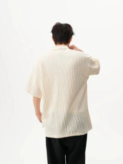 Textured Knit Short Sleeve Polo Shirt 18 Textured Knit Short Sleeve Polo Shirt -Modern Wear Shop b8d4e6fce4e64b357a16fb202c25d16b