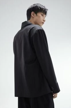 Oversized Single Breasted Blazer With Tassel Zip Details -Modern Wear Shop b8e617bc7e08403a2fe27ff8123523ab