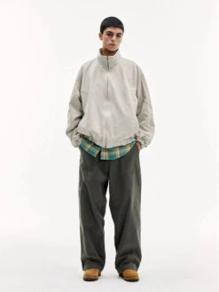 Stand Collar Zip-Up Sweatshirt Jacket With Elastic Hem 21 Stand Collar Zip-Up Sweatshirt Jacket With Elastic Hem -Modern Wear Shop b93b0598912c3756a11c380455fdcfc7