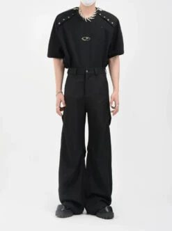 Wide Leg Belted Trousers With Pleated Detail 19 Wide Leg Belted Trousers With Pleated Detail -Modern Wear Shop b9bc879b3469749de63881639b996d98