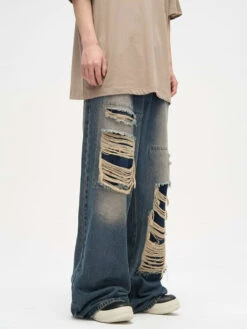 Faded Distressed Patchwork Jeans 17 Faded Distressed Patchwork Jeans -Modern Wear Shop baa82b2915f872eb6516eb5aadd8ba90
