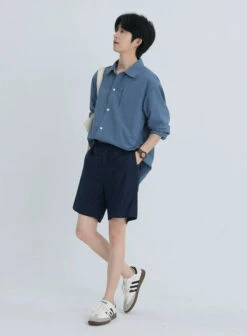 Oversized Button-Down Lightweight Shirt With Slide-In Chest Pocket -Modern Wear Shop bad0588d0ad6d8b01788cbd058654083